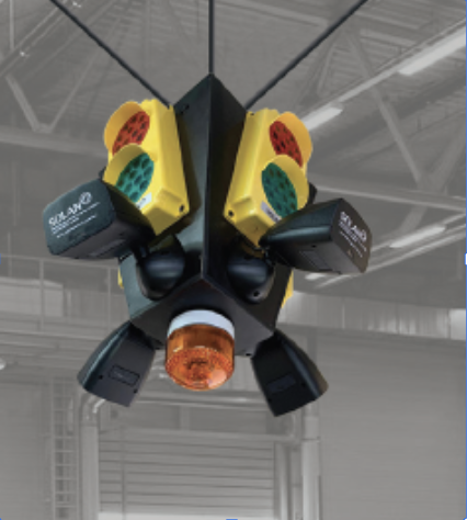 Feu piéton au sol RED REMINDER en fonctionnement